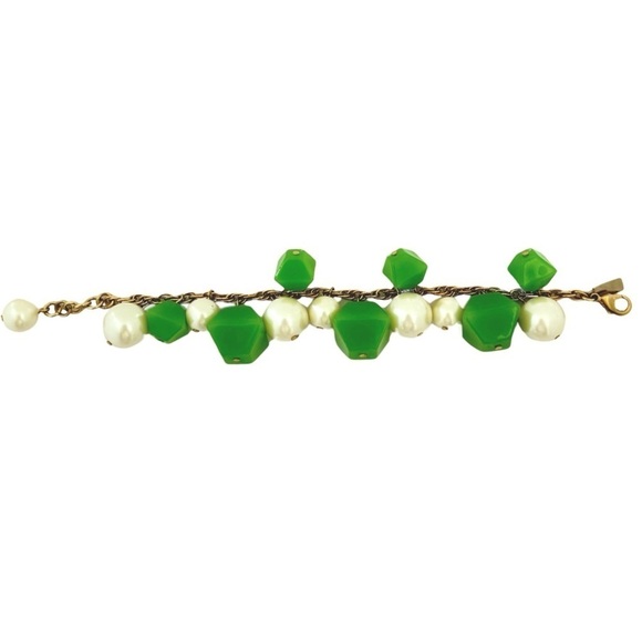 KATE SPADE • It Takes All Sorts Green Pearl Bracelet - Picture 3 of 4